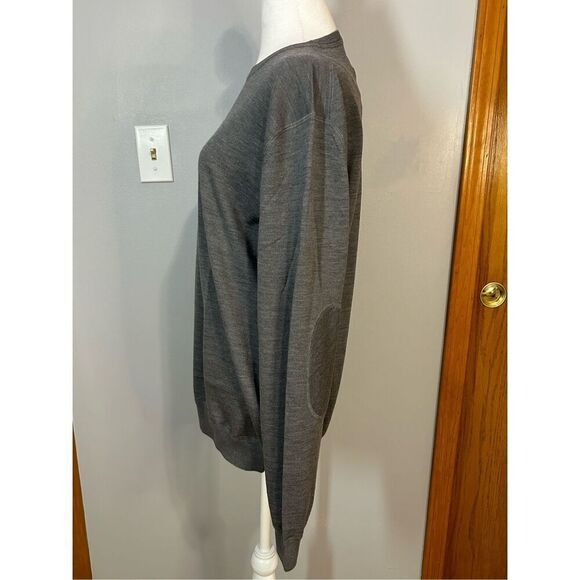 Smalto by Collection 100% merino wool men’s sweater charcoal gray size 52 NEW - Picture 2 of 9